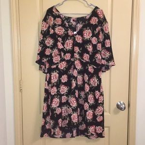 Rose Floral Dress